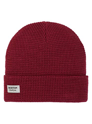 Burton Mens Waffle Beanie, Spiced Plum, One Size