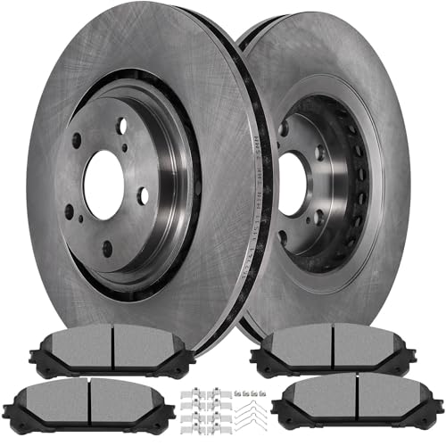 Image of SCITOO Front 12.91 inch Brake Pads and Rotors Kits Fit For Lexus NX200t 2015-2017,For NX300 2018,For RX350 2010-2015,For Toyota Highlander 2008-2019,For Sienna 2011-2019