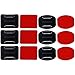 CYWVYNYT 6 supporti adesivi piatti curvi, supporto per casco con adesivo 3M, accessori universali standard (6 pezzi)