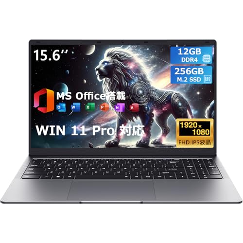 EYY �m�[�g�p�\�R�� office ���� Win11 Pro 15.6�^ Celeron N4000(�ő�2.6GHZ) ������12GB SSD 256GB �p�\�R�� FHD(1920×1080) IPS�����t���f�B�X�v���C �m�[�gPC Wi-Fi 5