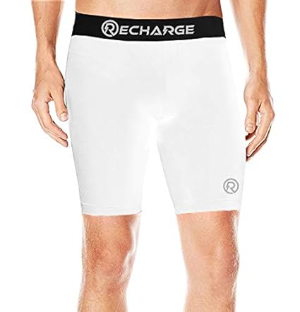 Recharge Men Polyester Compression Sports Shorts Half Tights