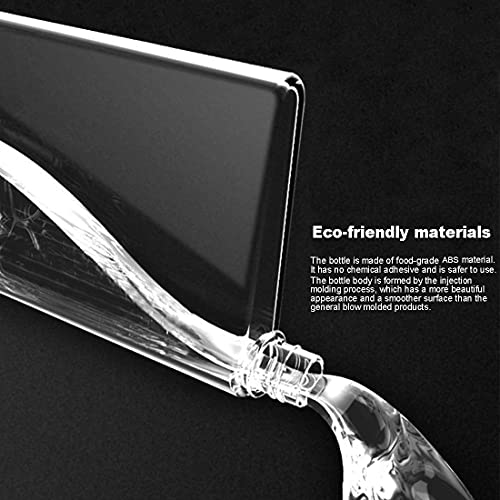 Clear Reusable Slim Flat Water Bottle 420Ml Portable - Fits In Pocket &Random Corner.transparent Portable Cup For School,Sports, Travel, Dining Time #TOP5