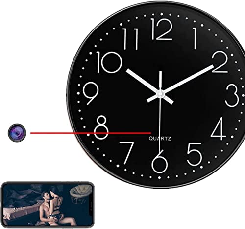 KFJZGZZ Cámara Espía WiFi, Reloj Inalámbrico con Cámara Oculta, Cámara Espía con Audio Cámaras De Seguridad Small Nanny CAM, Grabadora De Video con Aplicación De Teléfono Live Feed Cover