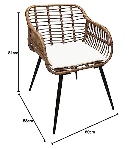 KMH 106413 - Set di 2 poltrone da giardino in