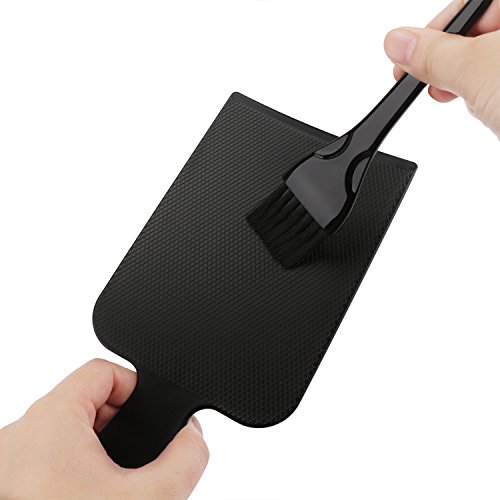 Highlighting Paddle with 2 Hair Dye Tint Brush,Segbeauty Black Hair Colour Board for Balayage Highlights, Professional Tinting Brush Hair Styling Set for Hairdresser