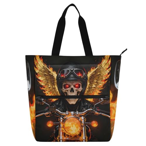 Bolsa grande con cremallera de tela para organizar libros y evitar pérdidas