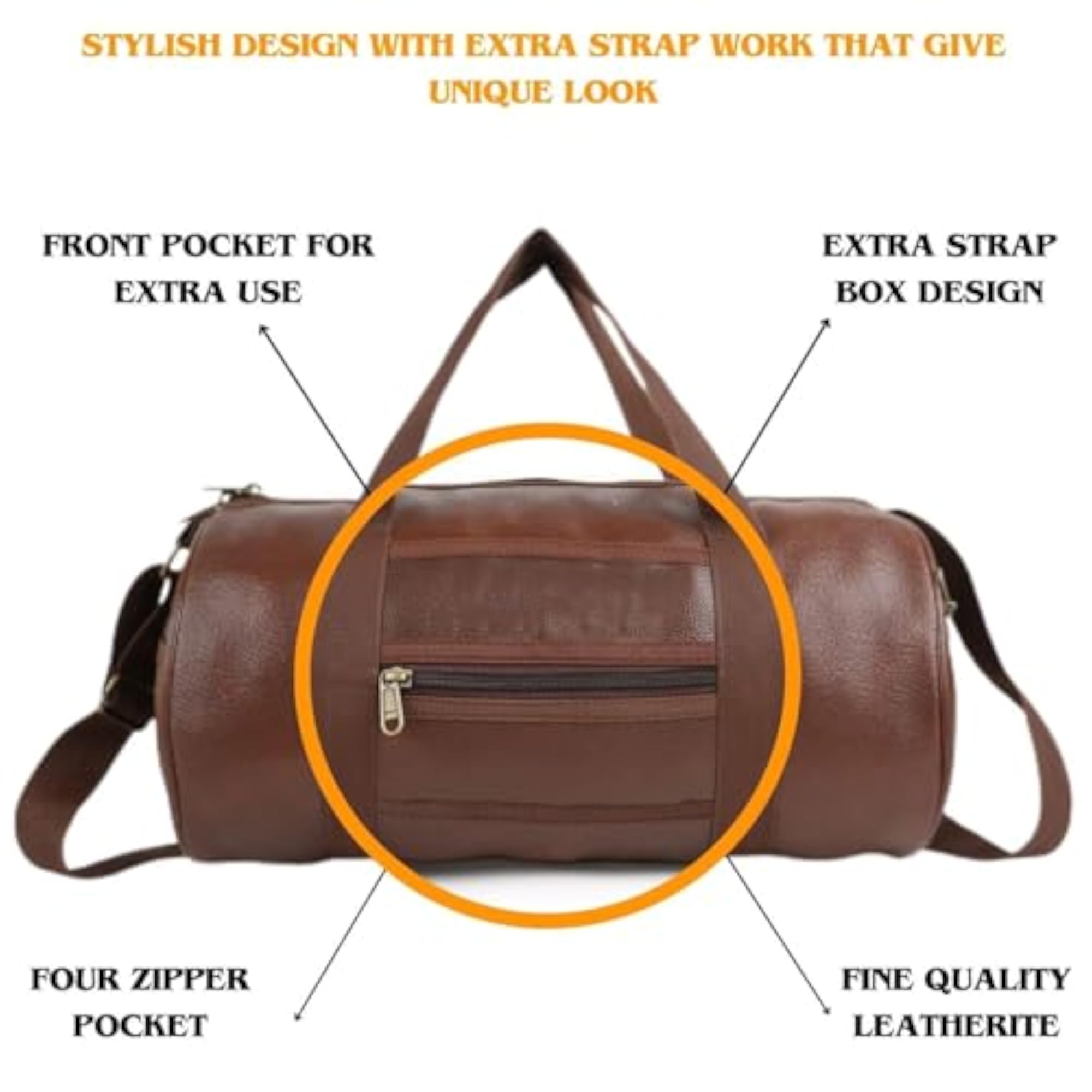 Gym Bag Combo with Shoe Compartment and Exercise Tube