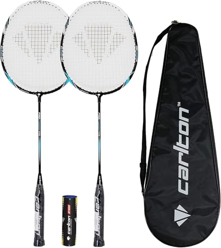Carlton Pro Series Badminton Racket Twin Set, Cover & Shuttles (Various Options) (Power)