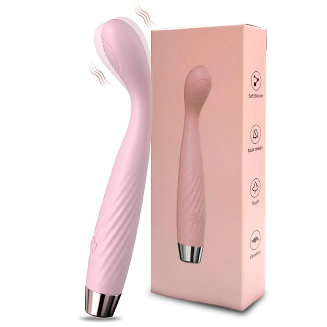 Elosnoc Waterproof Massager Flexible Full Body Electric 10 Speeds Waterproof Massager with Flexible Neck | Customized Relaxation - Ergonomic Design for Comfortable Handling (PINK) 7 41o WPLUf1L. SL1100