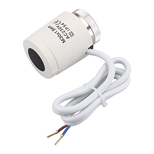 Wengart Stellantrieb für Fußbodenheizung WG2209, Normalerweise Offen AC230V Gewinde M30*1,5, Sichtbares Ein- und Ausschalten