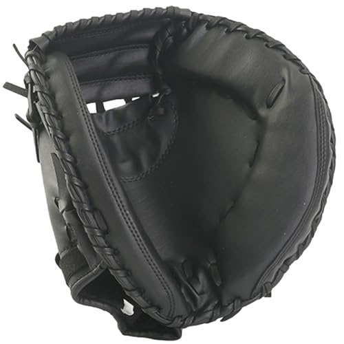 Catchers Mitt, Wear-Resistant PU Leather Thickened Baseball Mitt Adult, Shock Absorption Left Hand Catcher's Glove for School, Local City Parks and Facilities