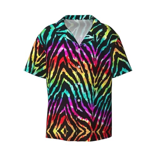 Chemise zèbre arc-en-ciel pour homme le haut parfait des vacances au soleil