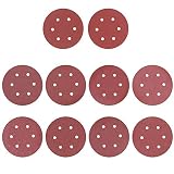 GeBot 100PCS 6" Inch 6 Holes Round Sanding Pads Detail Sander Sandpaper Sanding Paper Dustless Hook