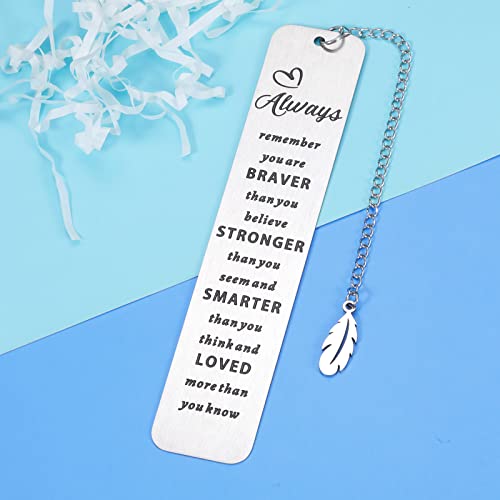 Inspirational Bookmark For Women Men Daughter Son From Dad Mom Gift For Book Lovers Friends Coworker Children Student Senior Birthday Christmas Valentines Retirement For Her Him Boys Girls #TOP2
