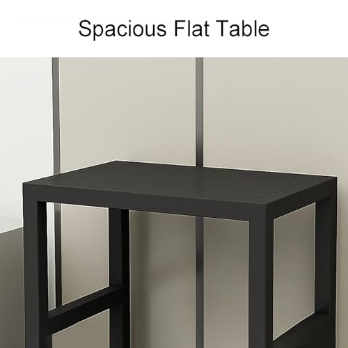 Support d'aquarium gain de place mobile meuble noir pratique pour studio