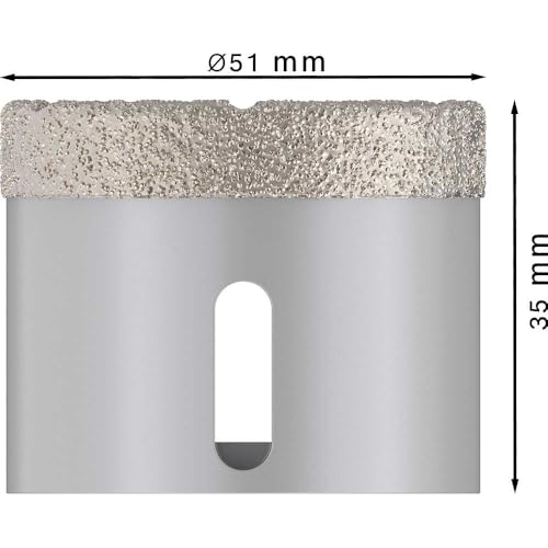Bosch 1x PRO Ceramic dry Trockenbohrkrone, 51 x 35 mm, X-Lock – Ansicht 4