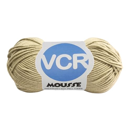 Image of VCR 4ply Light Biscuit Yarn, 100 Grams Hank, 190 Meters Length, Acrylic Ball for Crochet and Knitting, Soft Crosia Threads, Pack of 1 Yarn, Suitable for DIY Crafts