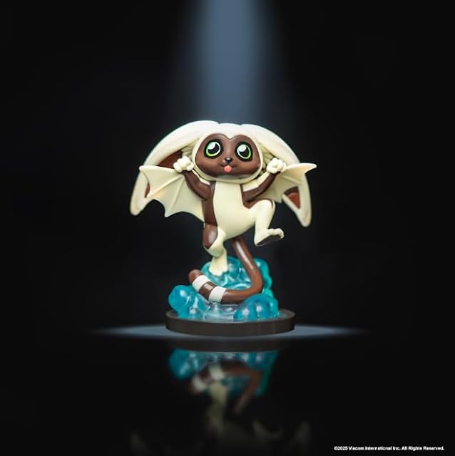 Foto 2 de 6 de Avatar: The Last Airbender Momo - Mini Figura de 4 Pulgadas en Estilo Kawaii en Postura dinámica con Base…