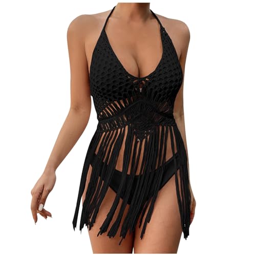 Camisola de verano con borlas suaves y tejido ligero para mujer