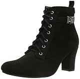 Aus softer Microfaser Hirschkogel Damen 3617400 Kurzschaft Stiefel, Schwarz (schwarz 002), 35 EU