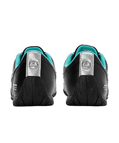 PUMA Tênis masculino de cano baixo, Puma Preto, PUMA Silver, 4.5