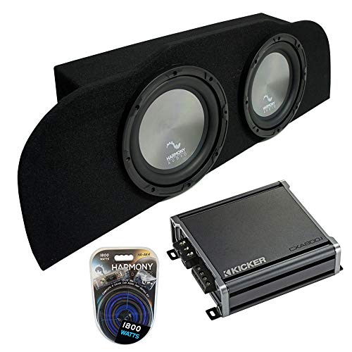 Harmony Audio A102 Compatible with Infiniti G35 Coupe 03-15 Bundle Subwoofer Dual 10