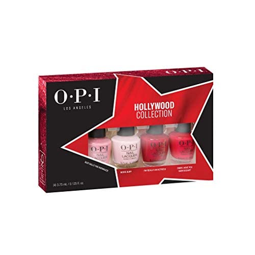 OPI Nail Lacquer, 4-Piece Gift Set, Multicolor Nail Polish, Hollywood Collection, 0.5 fl oz