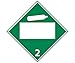 Sign, PLACARD, NON-FLAMMABLE GAS 2, BLANK, 10 3/4X10 3/4, PS VINYL (13 Pack)