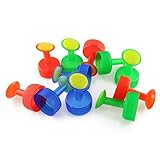 Tegg Bewässerungs-Sprinklerkopf, 12 Stück, mehrfarbig, PP-Kunststoff, für Blumenpflanzen.