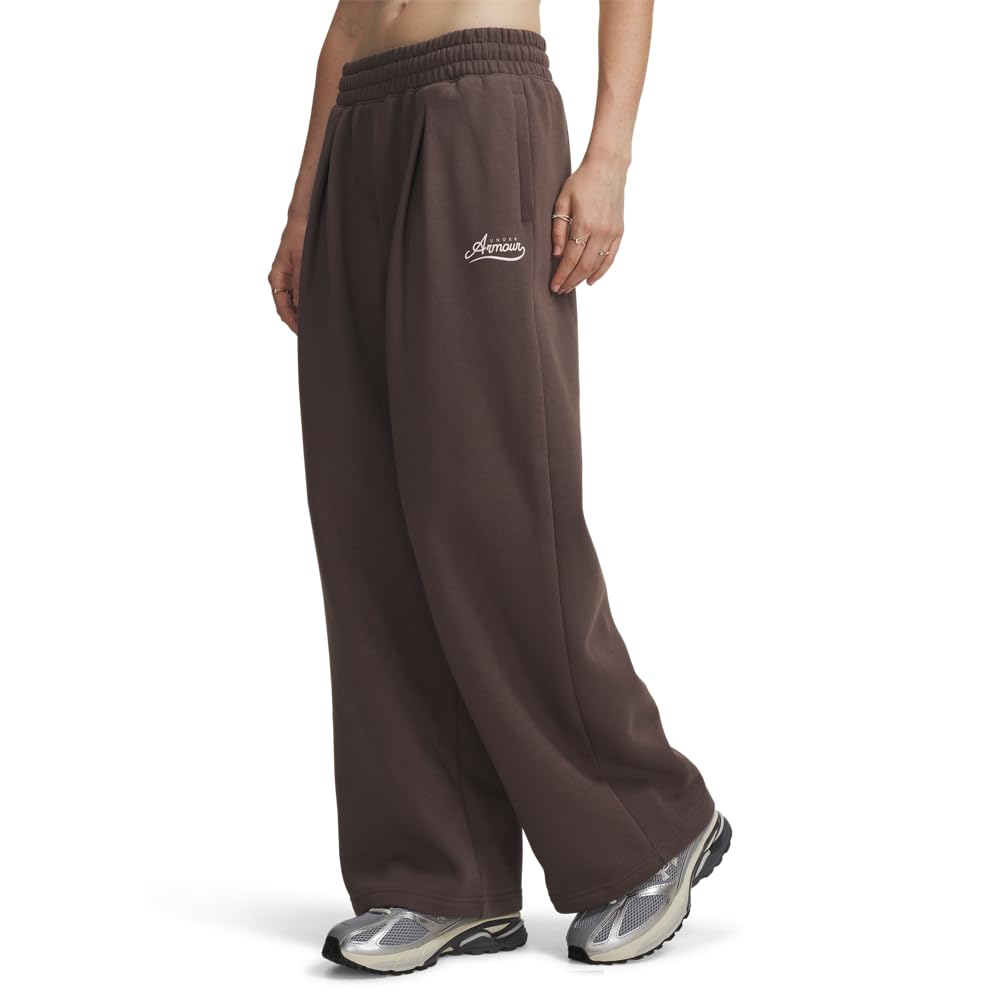 Under Armour Women's Rival Pleated Fleece Joggers - Peppercorn - 16 (XL)