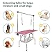 LOVMOR 36 Inch Dog Grooming Table,Adjustable Home Pet Grooming Tables with Arm/Noose/Mesh Tray