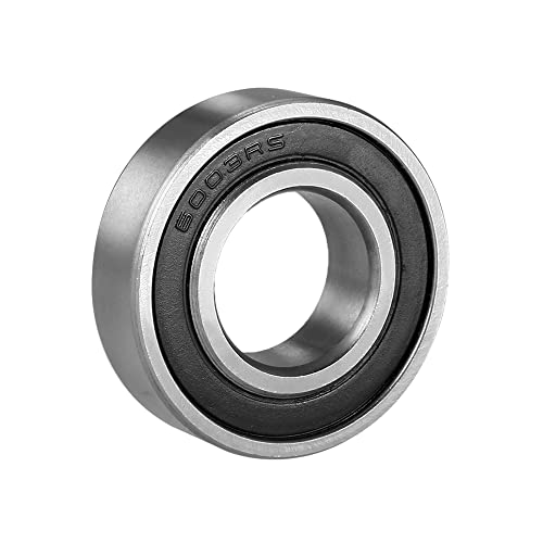 sourcing map 6003RS Deep Groove Ball Bearing Single Sealed 17mm x 35mm x10mm