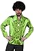 I Love Fancy Dress, ILFD4603S, Travestimento da uomo disco, stile anni 70, per adulti, camicia con arricciature