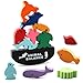 Giochi in Legno Equilibrio Animali, Blocchi di Legno Equilibrio, Giochi Equilibrio per Bambini Legno, Giochi Equilibrio Montessori - Educativo per Bambini Desktop Giocattolo Interattivo in Legno