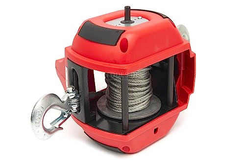 HBM perceuse Portable à treuil, palan et palan à Traction alimentée 225 kg Rouge – vue 6