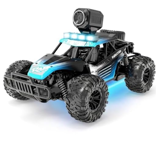Hosim RC Cars with 1080P HD FPV Camera, 1:16 Scale Gift Off-Road Remote Control Truck Car High Speed Monster Trucks for Kids Adults Boys & Girls 2 Batteries for 60 Min Play