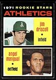 Baseball 1971 Topps #317 Jim Driscoll/Angel Mangual Athletic Rookies RC Athletics