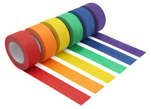 Jonyee JY010 Colored Masking Tape, Colored Painters Tape For Arts & Crafts, Labeling Or Coding - Art Supplies thumb #8