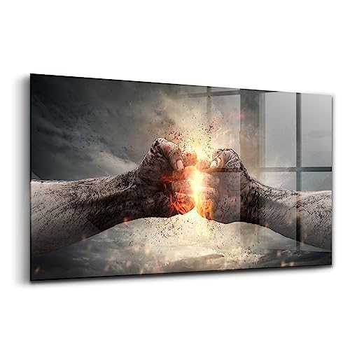 Innovante wallart peinture sur verre pour habiller un grand mur
