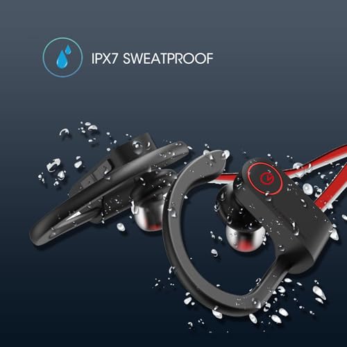 Image of noot Products NP11 Wireless Bluetooth in-Ear Headphones with Mic, Volume & Remote Control IPX7 Sweatproof Earbuds for Sports, Running, Gym (B17)