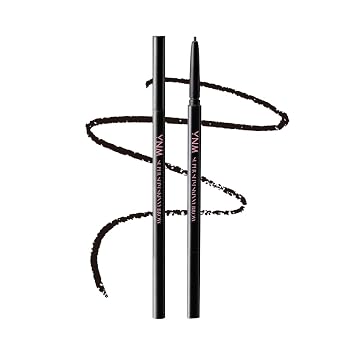 YNM Eyebrow Gel Pencil, NATURAL BLACK, Super Slim, Dual-Sided, Precise, Fine Tip, Shapes, Defines, Fills Brows, Contours, Combs, 0.002 Oz