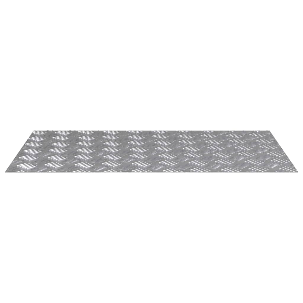 Juego de 2 peldaños de aluminio para escaleras, 80 x 50 cm, color plata, ángulo recto, moderno diseño antideslizante, resistente y duradero, para salón, pasillo, jardín y oficina