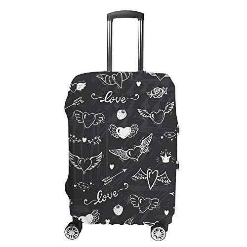 Housse de valise motif ailes de cœur CHEHONG pour repérer votre bagage au terminal