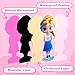 ZHOC Magnetic Dress Up Dolls for Girls, Princess Mermaid Magnet Dolls Dress Up Kits, Travel Game Car Road Trip Airplane Activity Toys Birthday for Toddler Girls Ages 3 4 5 6 7 8