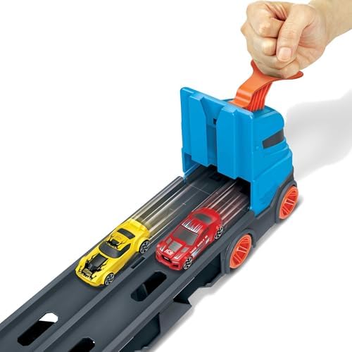 Hot Wheels Sürat Pistli Tır Hot Wheels Sürat Pistli Tır, 3 Adet 1:64 Ölçekli Araba İçerir, 4-8 Yaş Arası Çocuklar İçin GVG37 GVG37 - Görsel 6