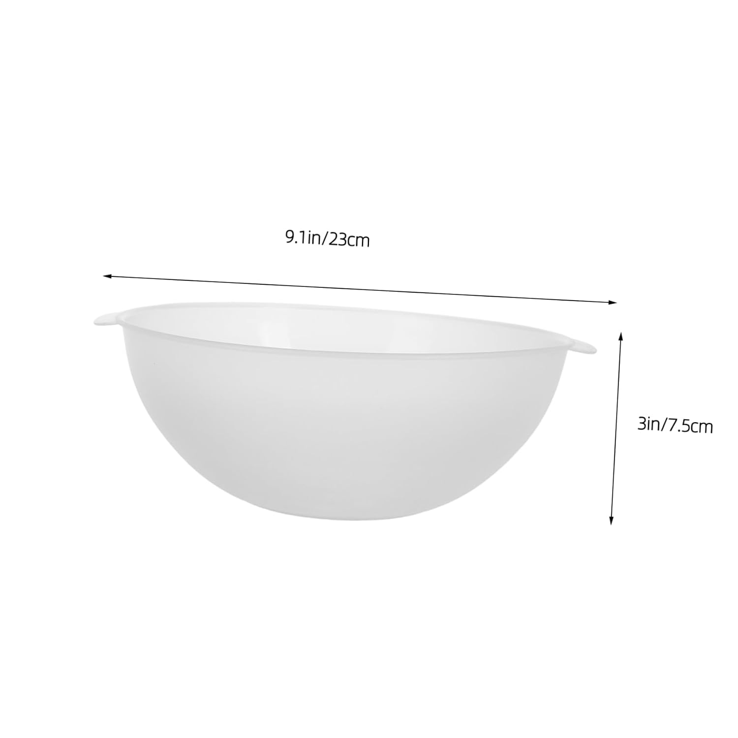 Plastic Basin with Handle, 21cm round Face Washing