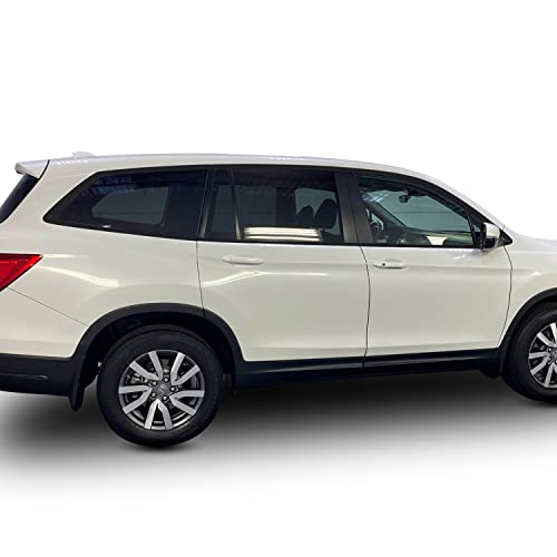 Window Trim Chrome Delete Precut Blackout Vinyl Wrap Overlay Kit Compatible with and Fits Pilot 2016-2021 - Matte Series