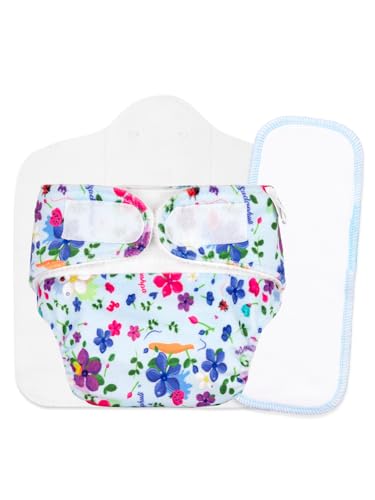 Image of SuperBottoms New Born UNO Cloth Diaper Combo Pack - Includes 1 UNO Diaper, 1 DryFeel Magic Pad & 1 Universal Booster Pad - Reusable, Washable, Organic & Rash-Free - For Babies - 0-3M - Eco-Friendly
