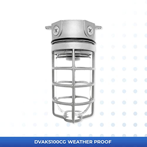 Rab Design Dvaks-100Cg Ceiling Mounted Led Vapour-Proof Light Fixture Weather Proof Fixture For Ceiling Mounting Natural Aluminum Finish(1 Pack) #TOP1
