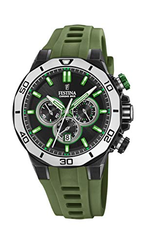 Preisvergleich Produktbild Festina Unisex Erwachsene Chronograph Quarz Uhr mit Silikon Armband F20450 / 4